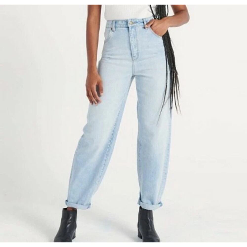 Rolla's Genie Super High Rise 80's Balloon Stella Blue Denim Jeans Size 26 NWT